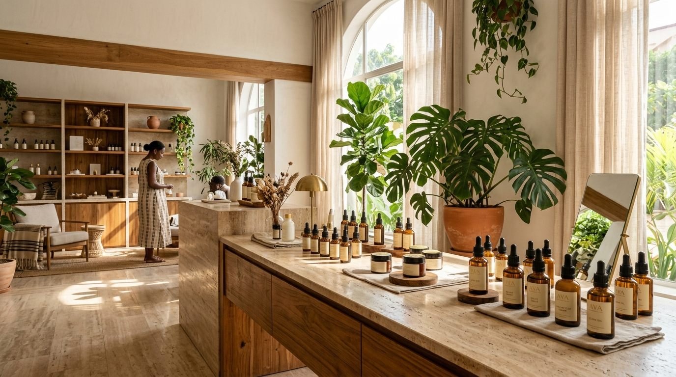 Ramiskin Botanical Skincare Showroom in Accra