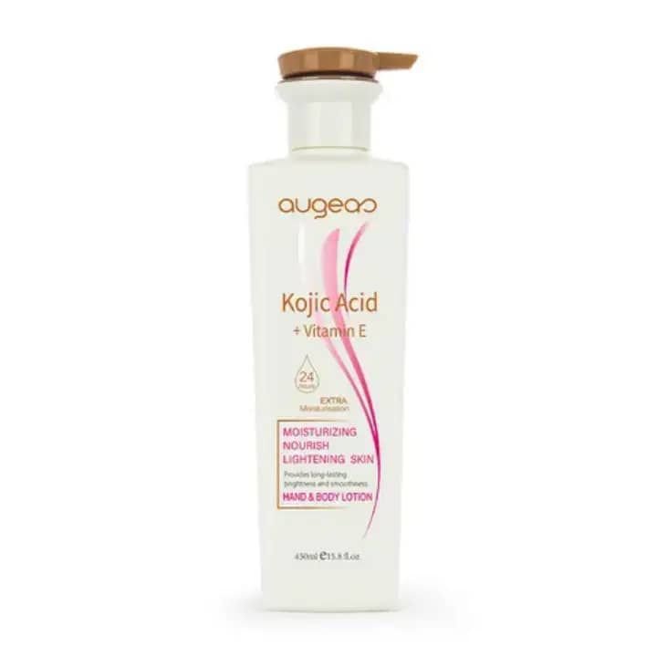 Augeas Kojic Acid + Vitamin E 24 Hours Extra Moisturization Hand & Body Lotion (450ml)