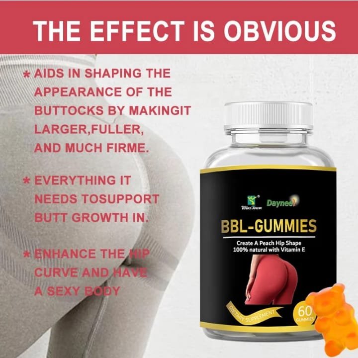 Wins Town / Daynee BBL-Gummies Peach Hip & Butt Shape (60 Gummies)
