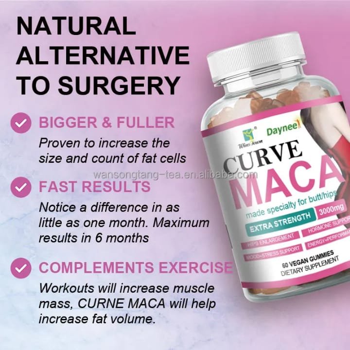Daynee Curve Maca Gummies Extra Strength 3000mg (60 Gummies)