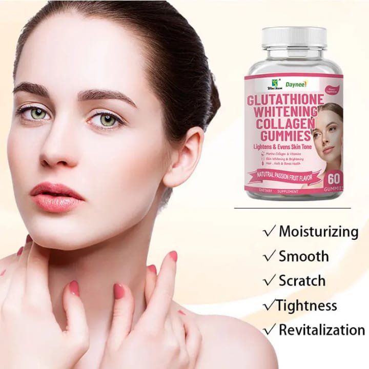 Daynee Glutathione Whitening Collagen Gummies Passionfruit (60 Gummies)