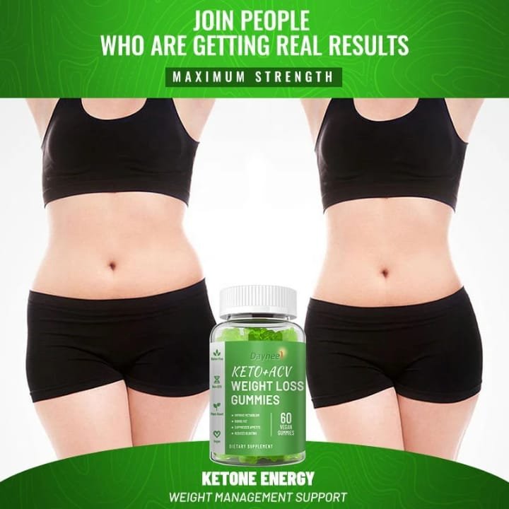 Daynee Keto + ACV Weight Loss Gummies (60 Vegan Gummies)