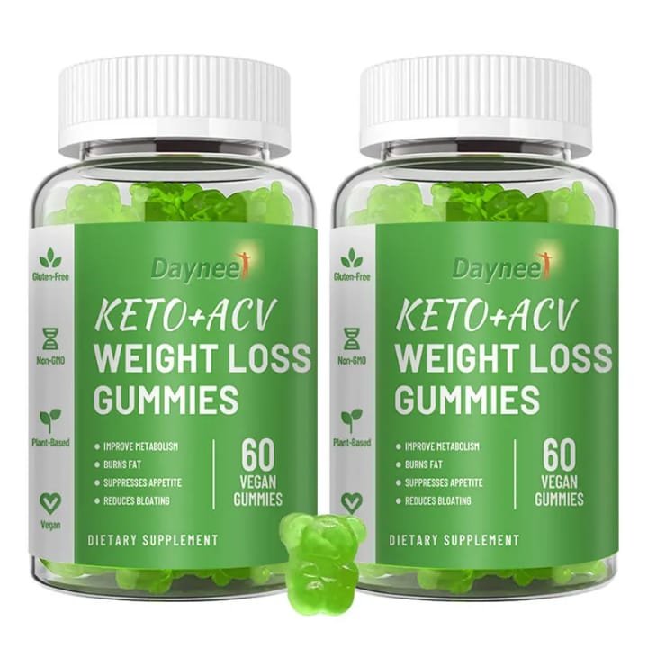 Daynee Keto + ACV Weight Loss Gummies 2-Pack Bundle (120 Gummies)