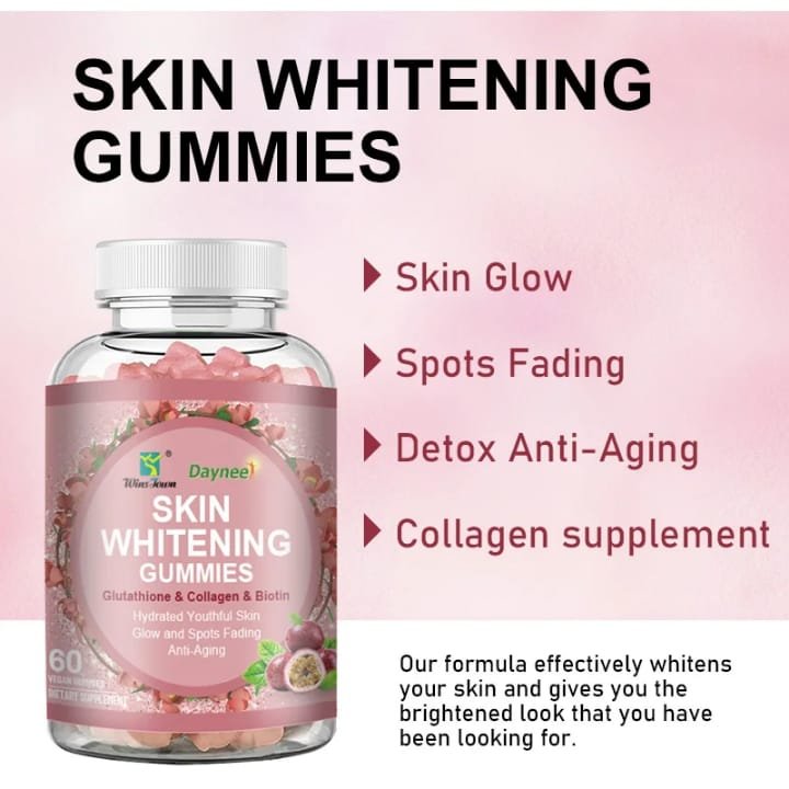 Daynee Skin Whitening Gummies Glutathione & Collagen (60 Gummies)