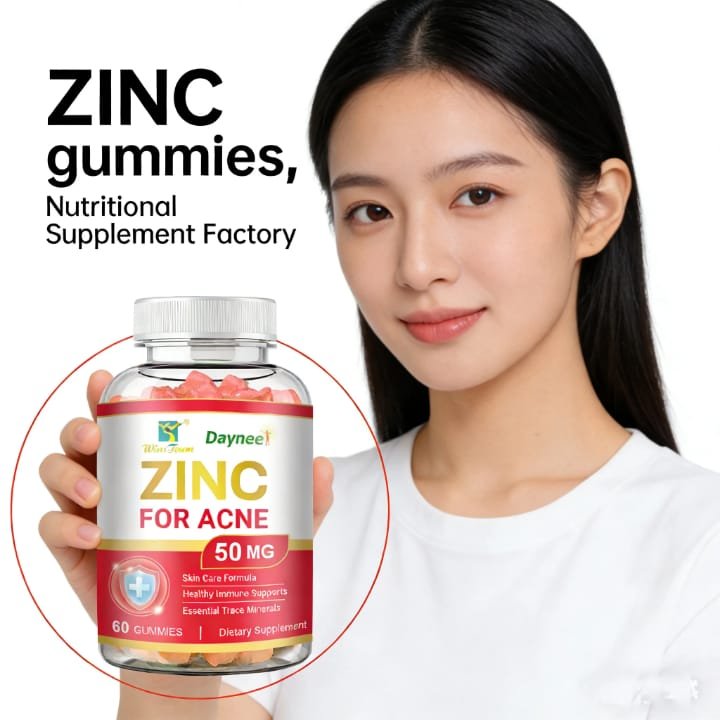 Daynee Zinc for Acne 50mg Gummies (60 Gummies)