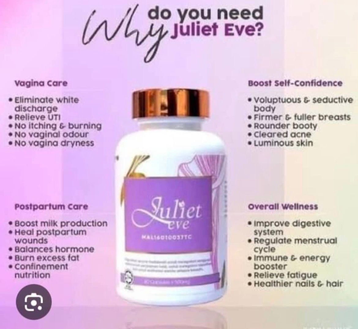 Juliet Eve Women's Complete Wellness & Hormone Balance Capsules (60 Capsules)