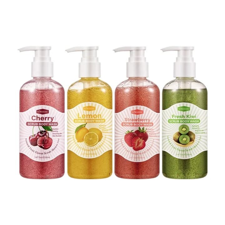 Kormesic Natural Fruit Flavor Scrub Body Wash (280ml)