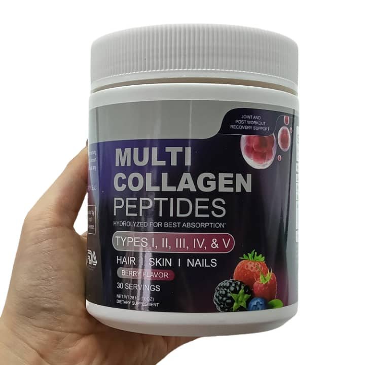Multi Collagen Peptides Types I, II, III, V & X Hydrolyzed (30 Servings)