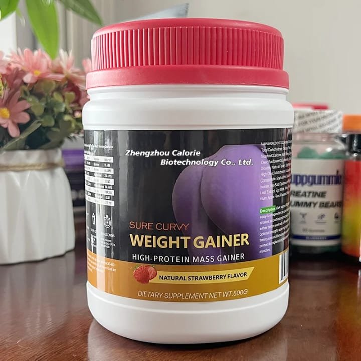 Sure Curvy Weight Gainer High-Protein Mass Gainer Strawberry (500g)