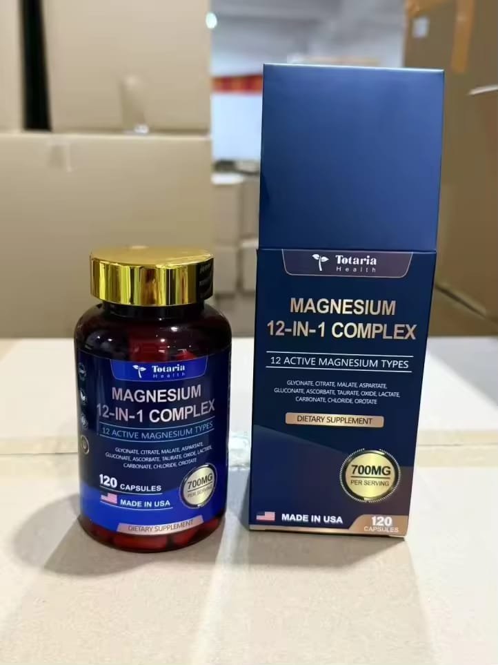 Totaria Health Magnesium 12-in-1 Complex 700mg (120 Capsules)