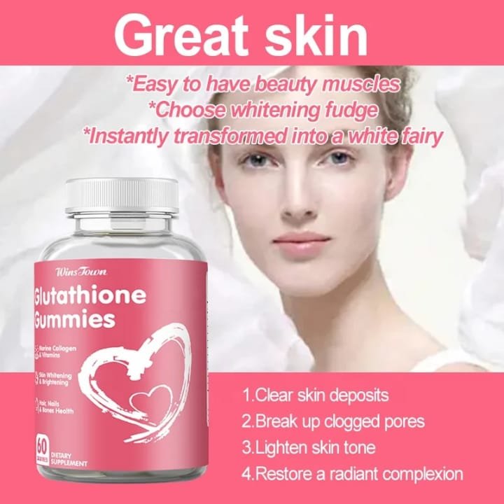 Wins Town Glutathione Gummies Marine Collagen & Vitamins (60 Gummies)