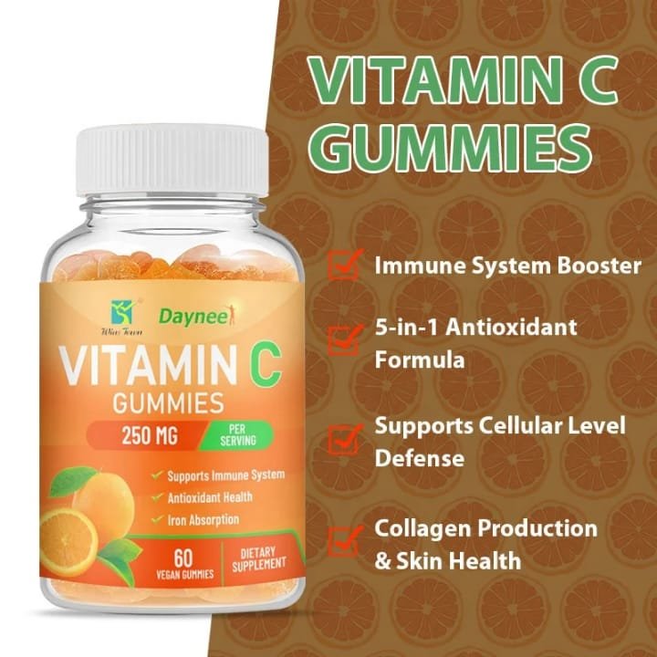 Wins Town / Daynee Vitamin C Gummies 250mg Immune Defense (60 Gummies)